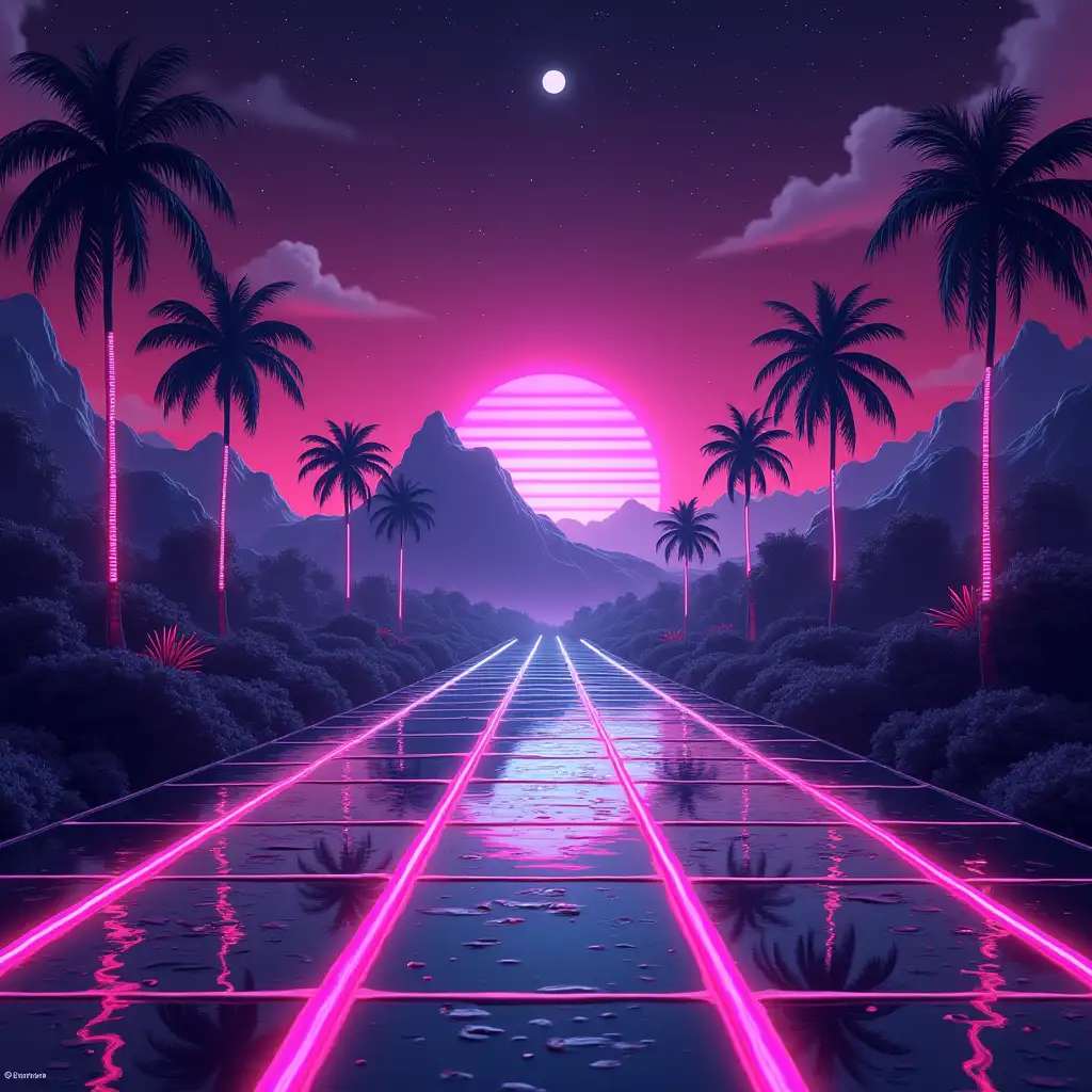 Vaporwave-Style-Retro-Videogame-Aesthetic-with-Neon-Colors-and-Futuristic-Elements