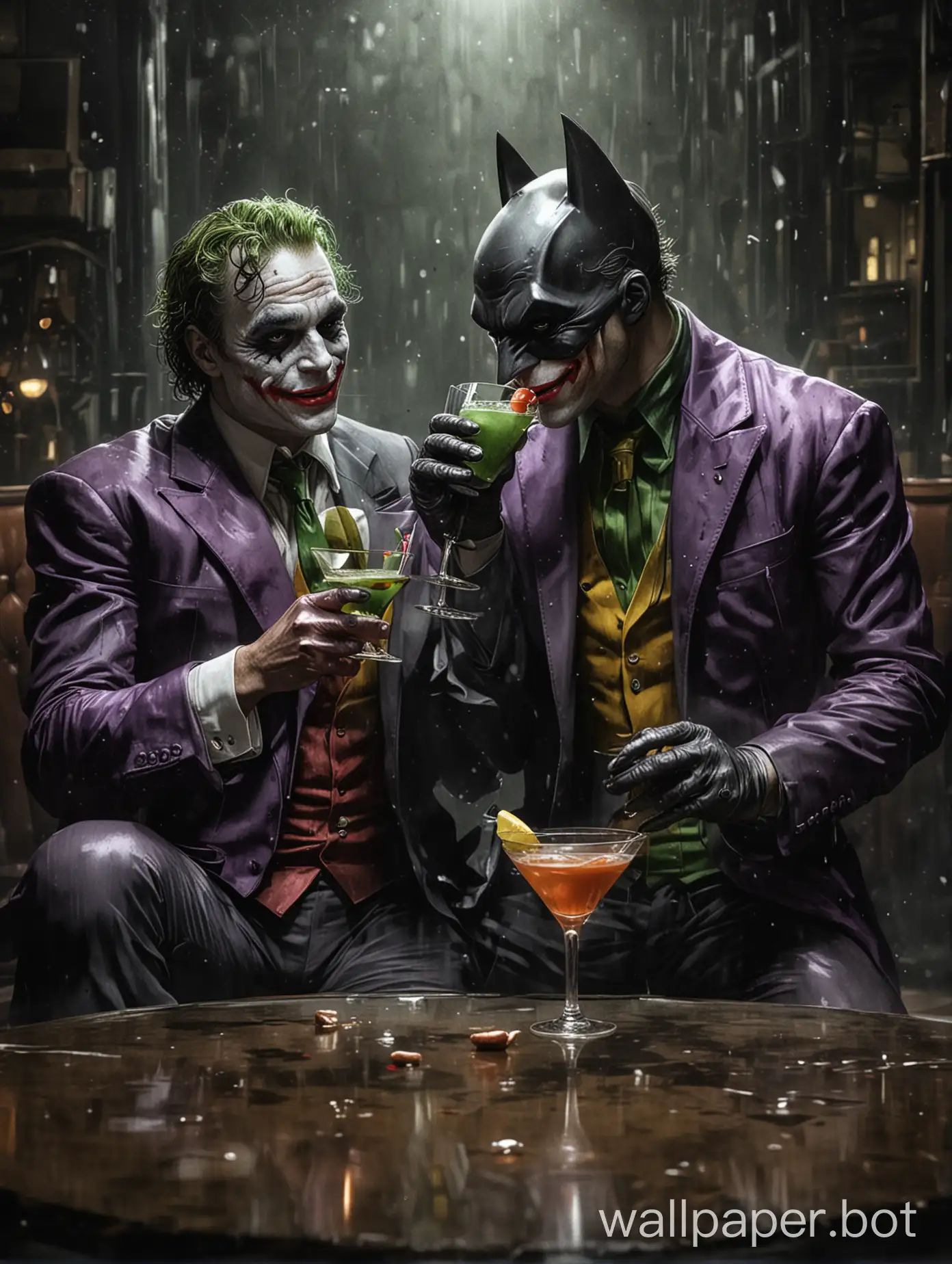 Batman-and-Joker-Sharing-a-Martini-in-Gotham-City