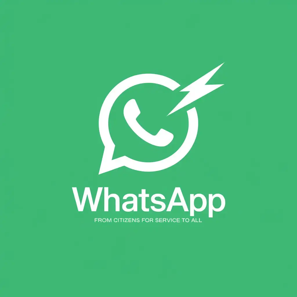 LOGO Design for Whatsapp Citizens Service Theme with Moderate Clear Background