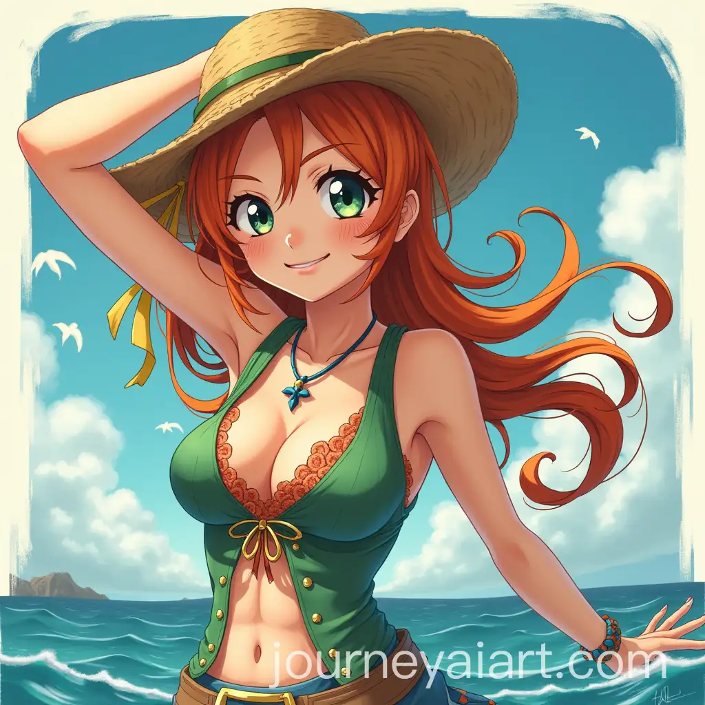 Nami-from-One-Piece-in-Dynamic-Pose-with-Orange-Hair-and-Map-in-Hand