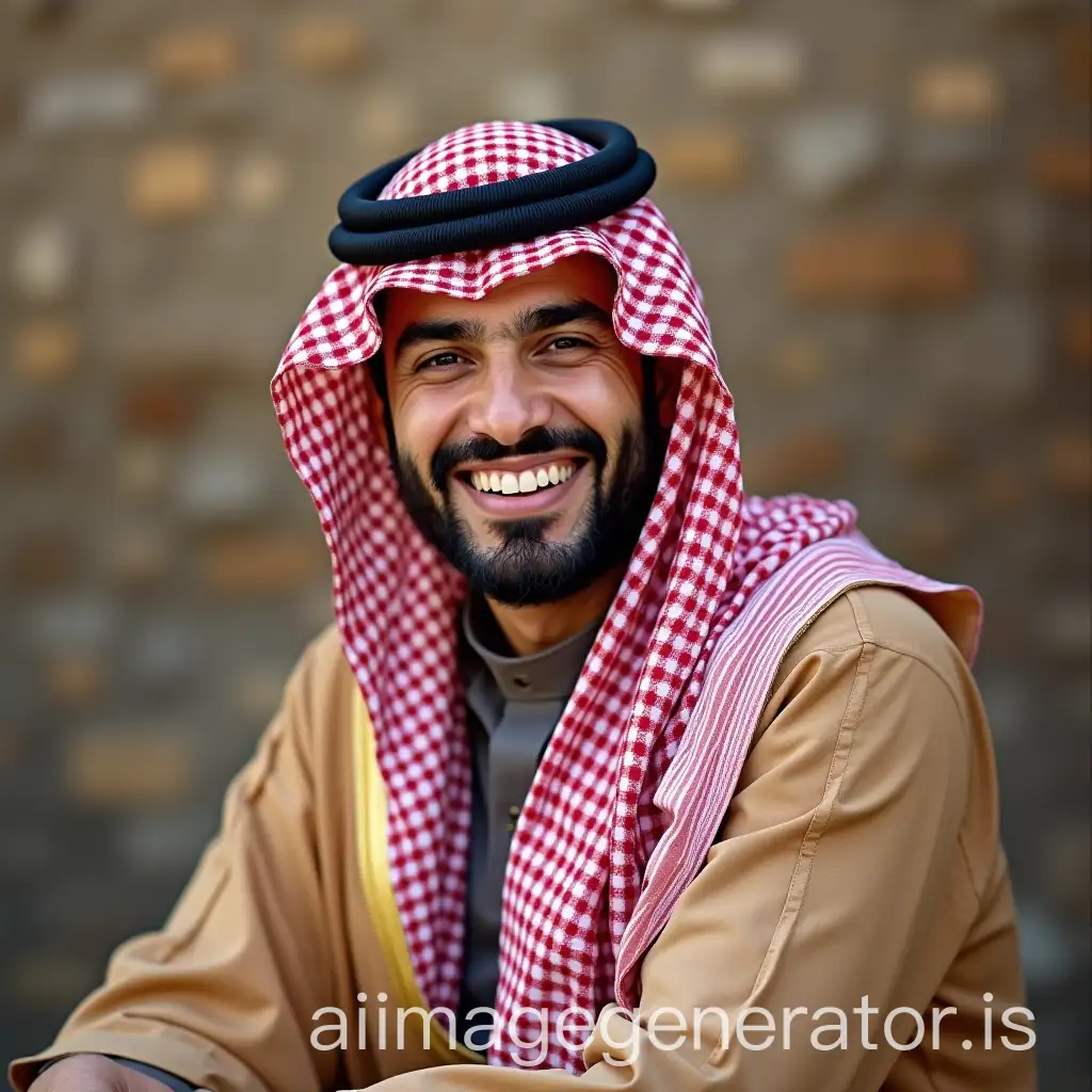 Arabic happy person