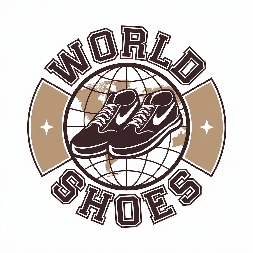 LOGO-Design-For-World-Shoes-Modern-Vector-Logo-with-Sporty-Shoe-Symbol