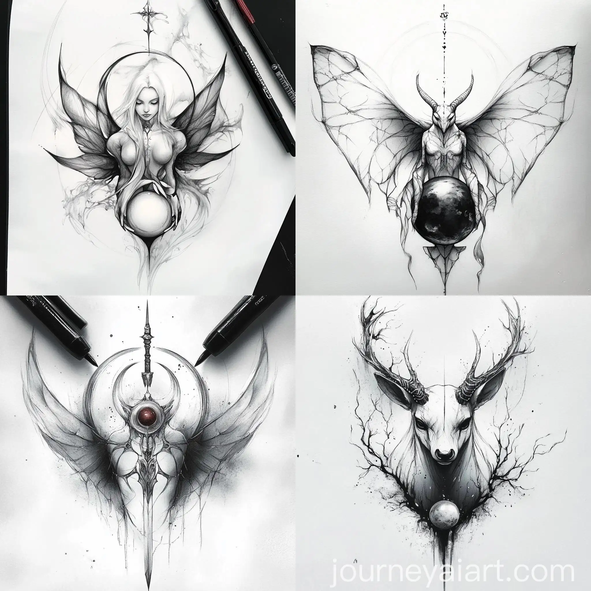 Minimalistic-Sketch-Tattoo-Design