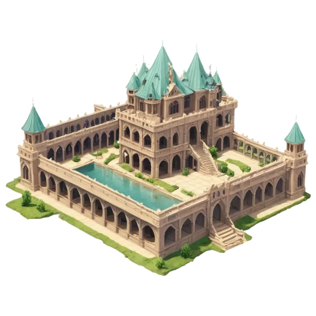 Isometric-Palace-PNG-Image-for-Fantasy-Mapmaking-Create-Stunning-Visuals