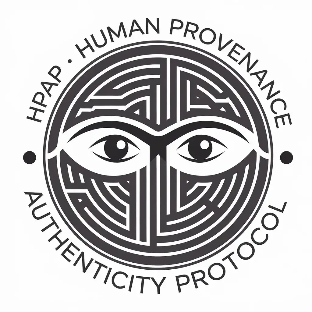 LOGO Design for HPAP Human Eyes with Clear Background for Retail Industry