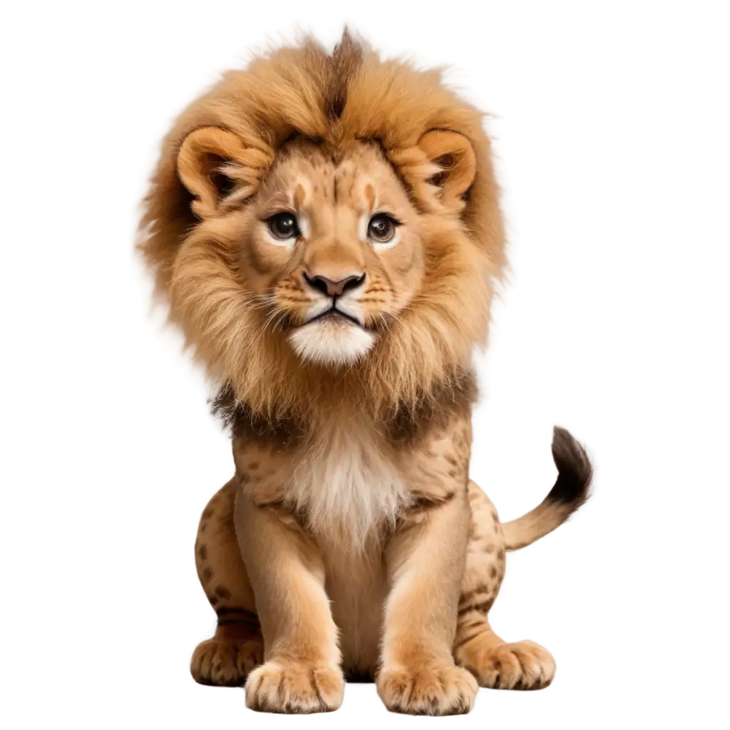 Adorable-PNG-Image-of-a-Cute-Lion-Captivating-Digital-Art-for-Various-Uses