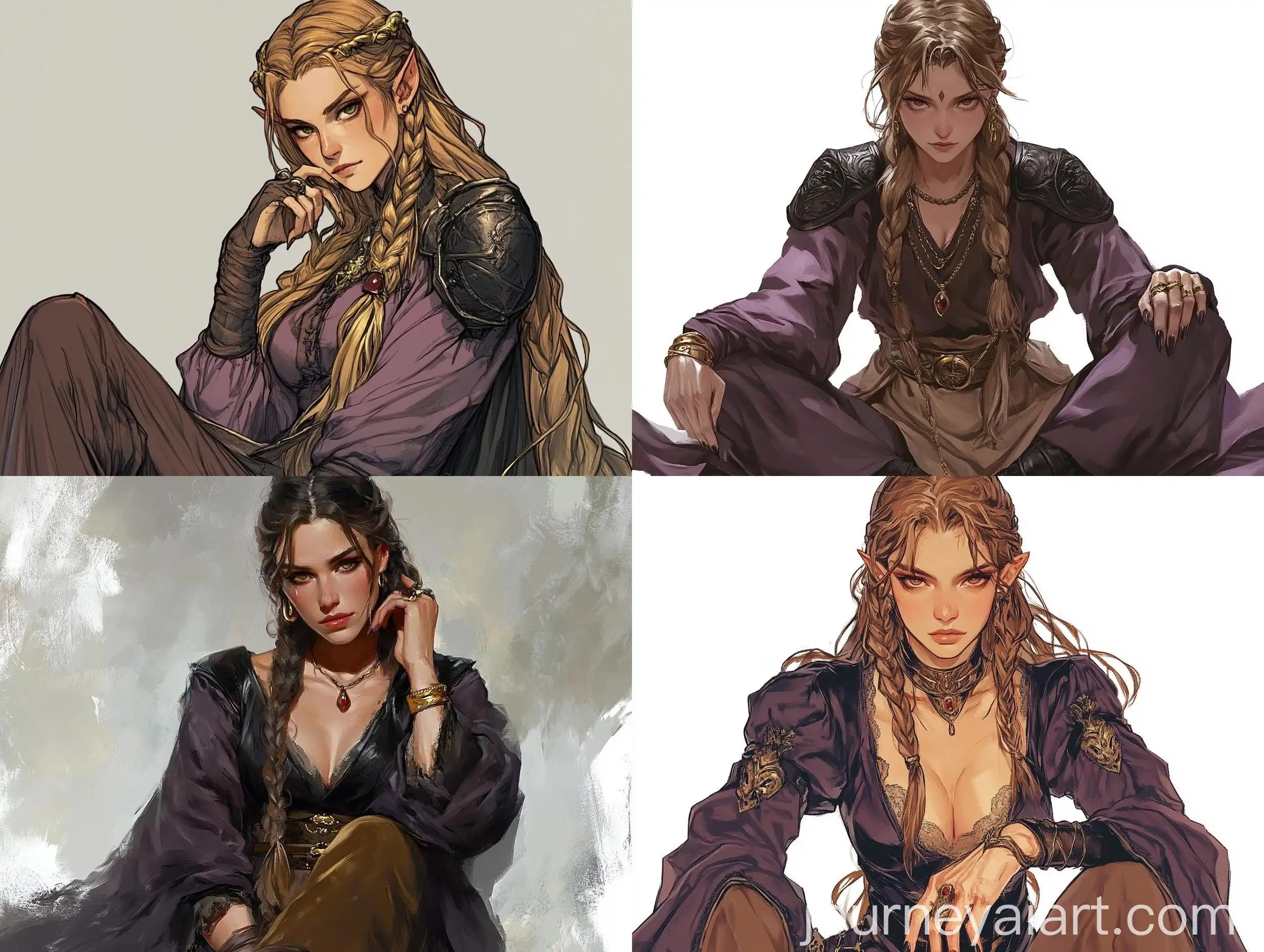 Mature-Female-Demon-Warrior-with-Long-Braided-Hair-in-Dark-Purple-Armor