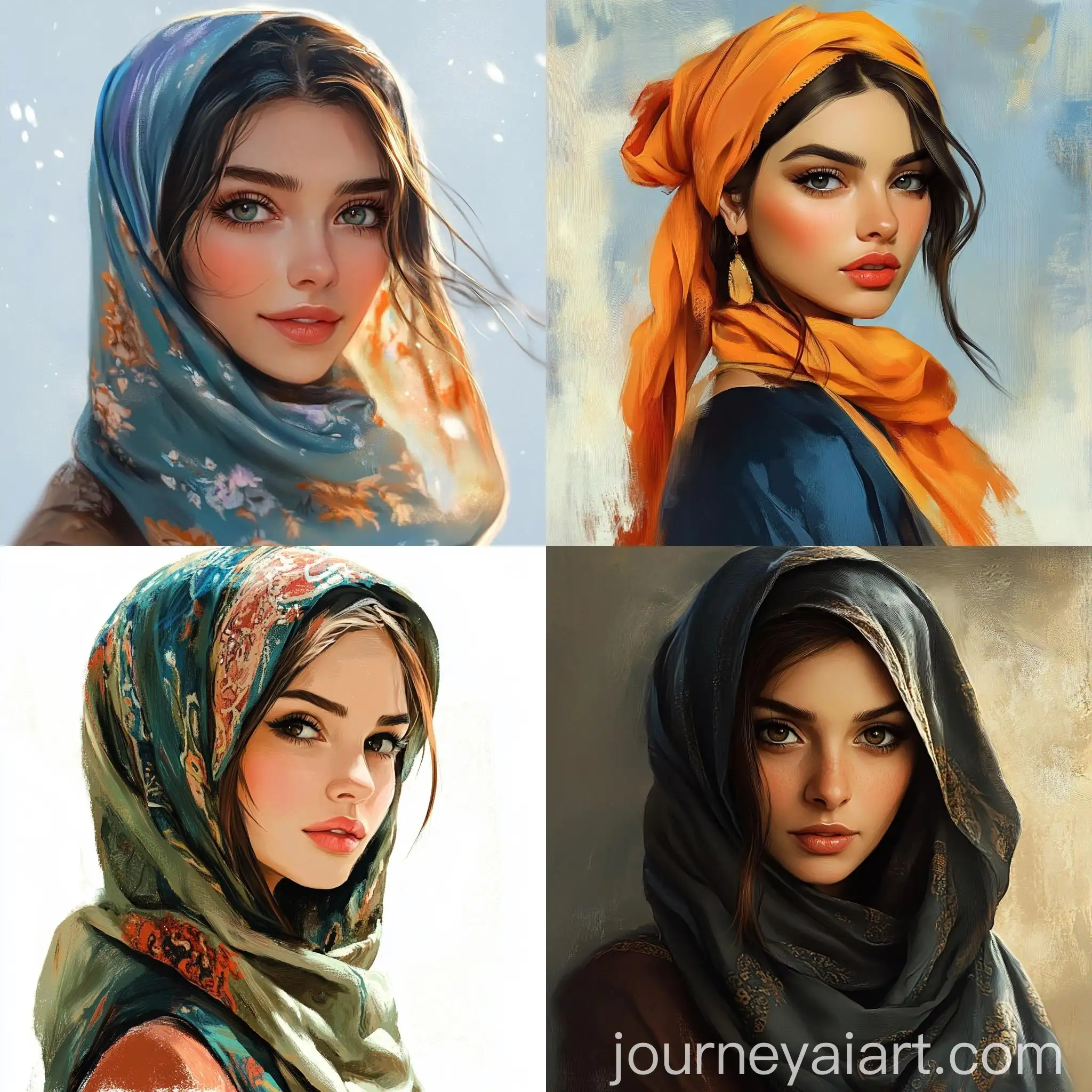 Women-with-Headscarves-in-Diverse-Settings