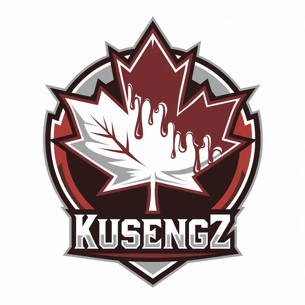 LOGO Design for Kusengz Maple Leaf with Blood Drips Nonprofit Industry Theme