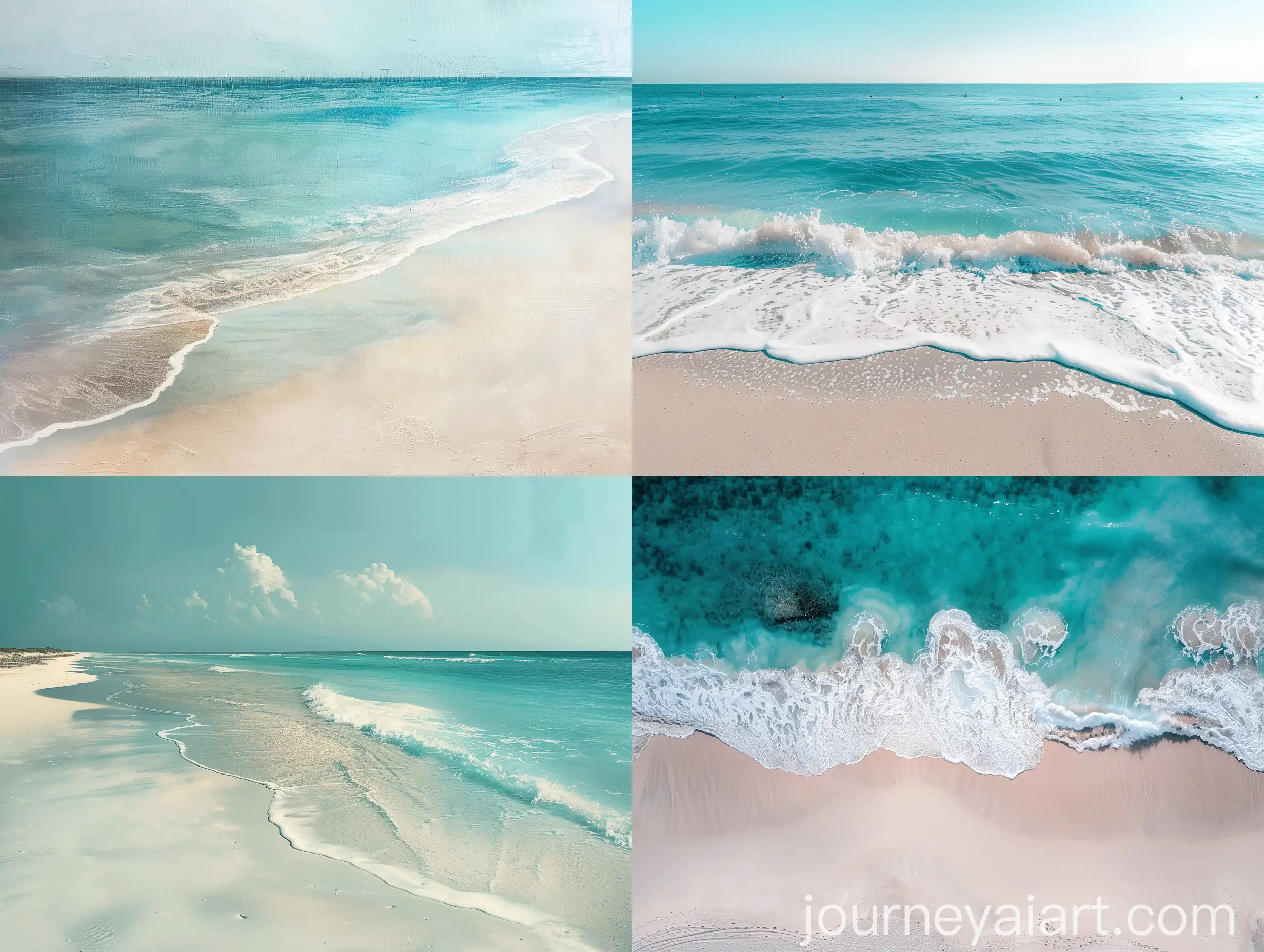 A-Tranquil-Beach-with-Soft-White-Sand-and-Turquoise-Waves