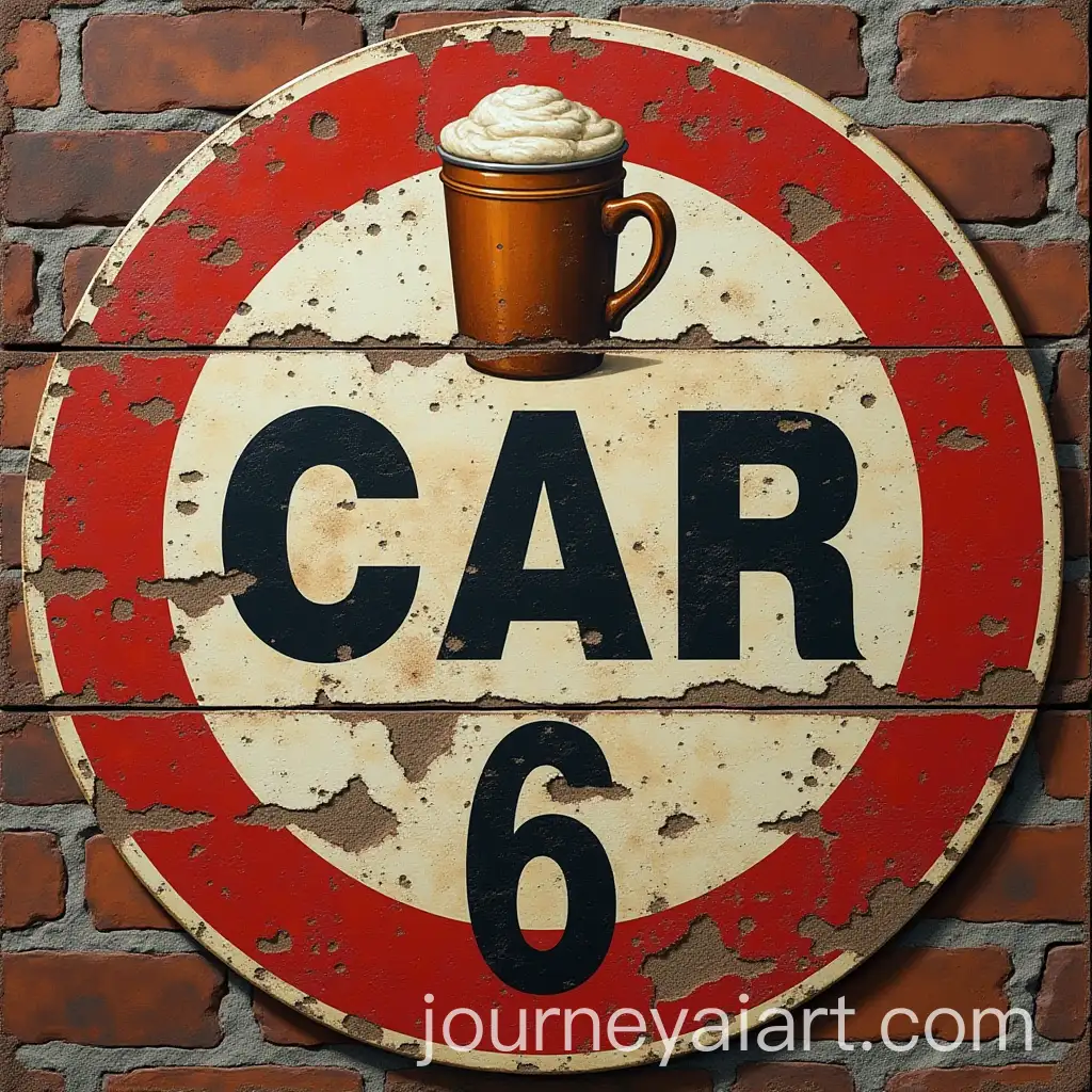 Logo-Design-Featuring-66-and-Traffic-Sign-Styled-Text-on-Brick-Wall