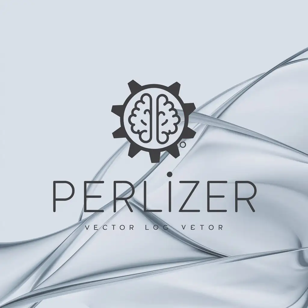 LOGO Design for Perlizer AIInspired Vector Logo with Clear Background and Modern Aesthetic