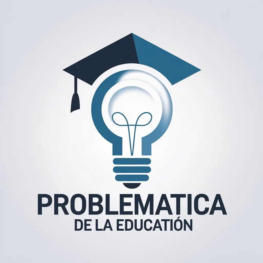 LOGO Design For Problematica de la Education Clear Background with Symbolic Elements