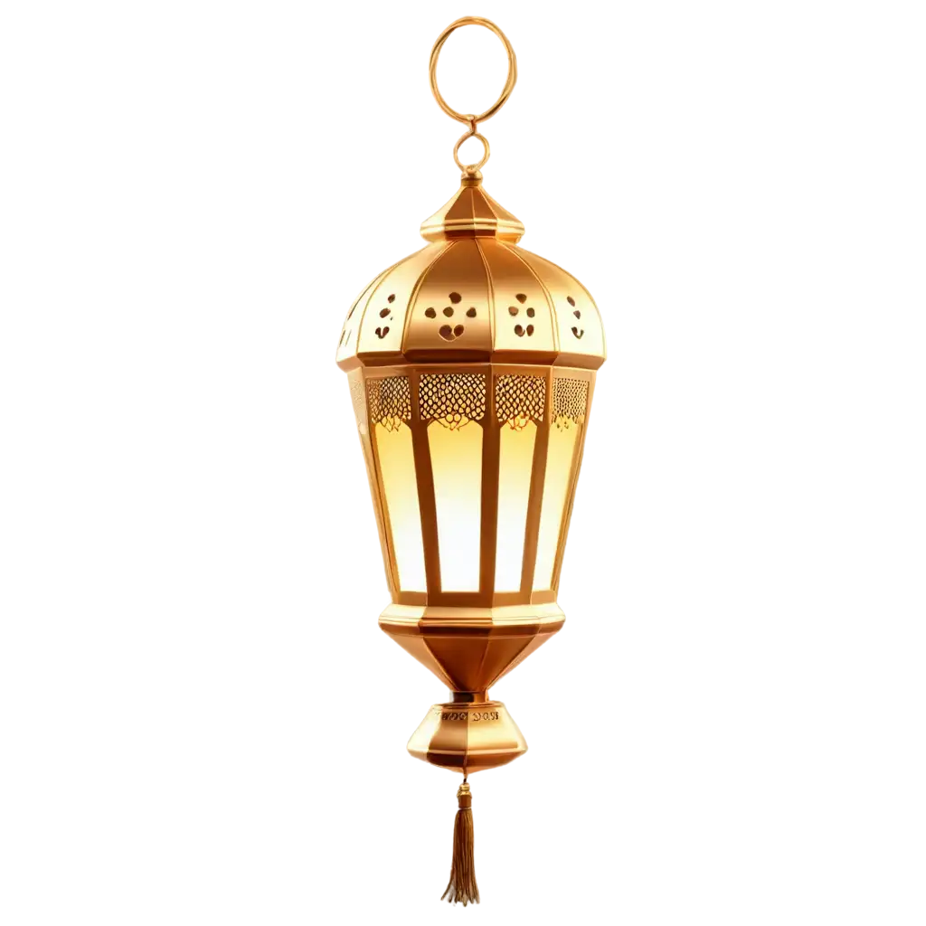 GoldenWhite-Ramadan-Lantern-PNG-Image-with-3D-Graphics-for-Stunning-Visual-Appeal