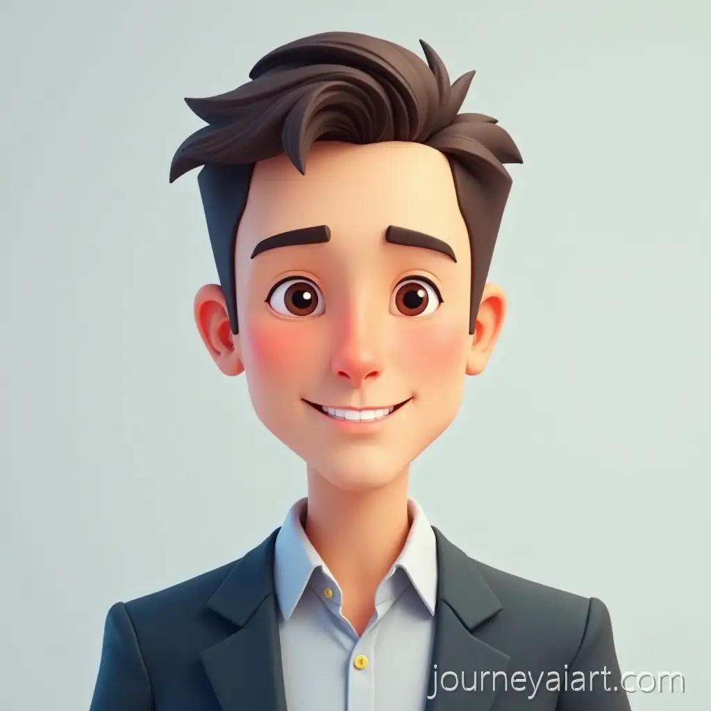 Professional-LinkedIn-AvatarLinkedIn-Avatar-Portrait-for-Male-Young-Adult-in-CasualProfessional-Outfit
