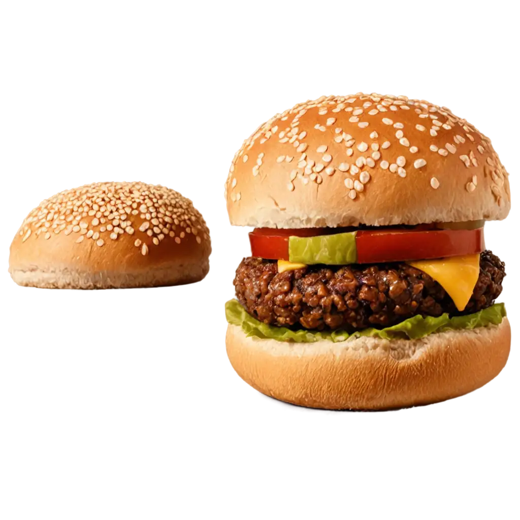 Freshly-Split-Burger-Bun-with-Sesame-Seeds-PNG-Image-for-High-Quality-Detail