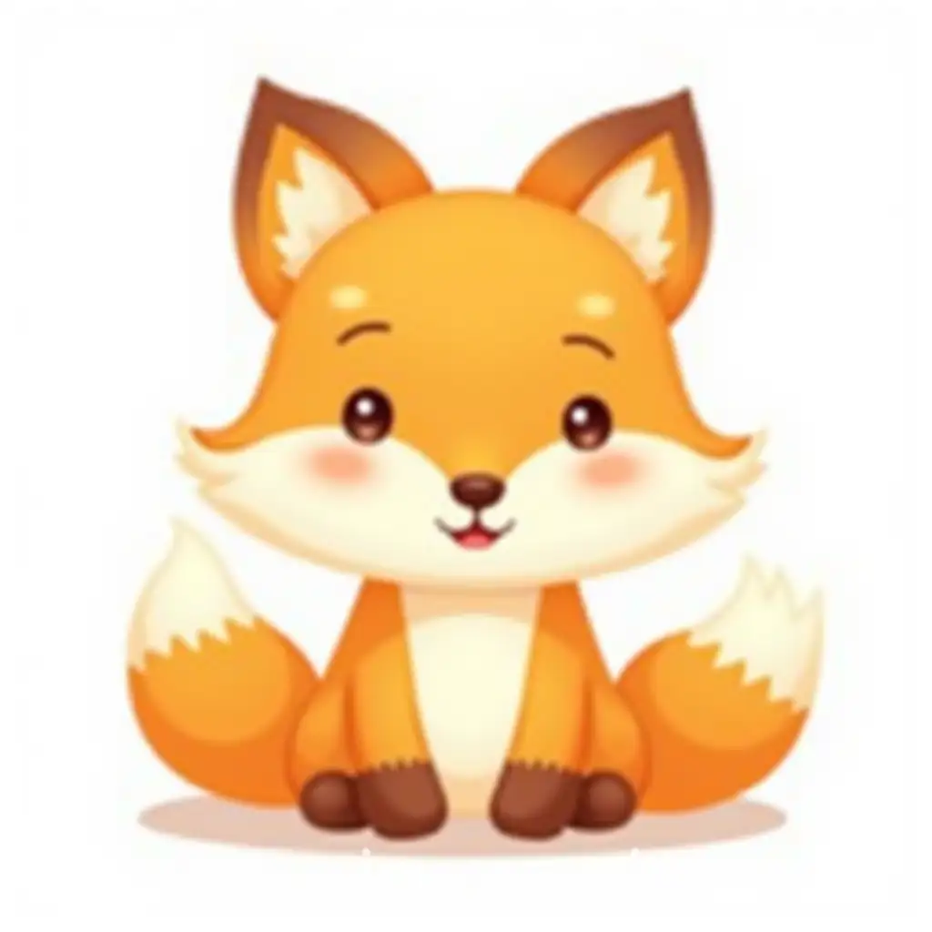 Cute-Fox-Character-Logo-for-Snack-Brand-with-Friendly-Expression-and-Playful-Typography