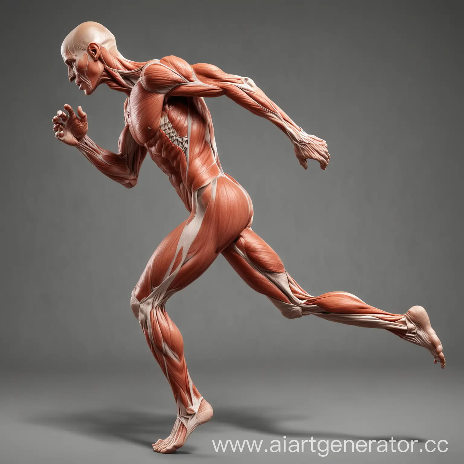 Human-Anatomy-Study-Muscular-System-of-a-Runner