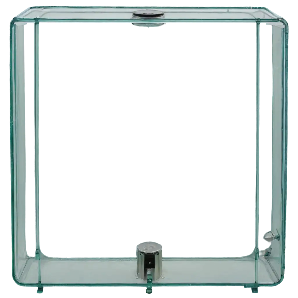 Rectangular-Transparent-Glass-Water-Tank-Front-View-PNG-for-HighQuality-Image-Use