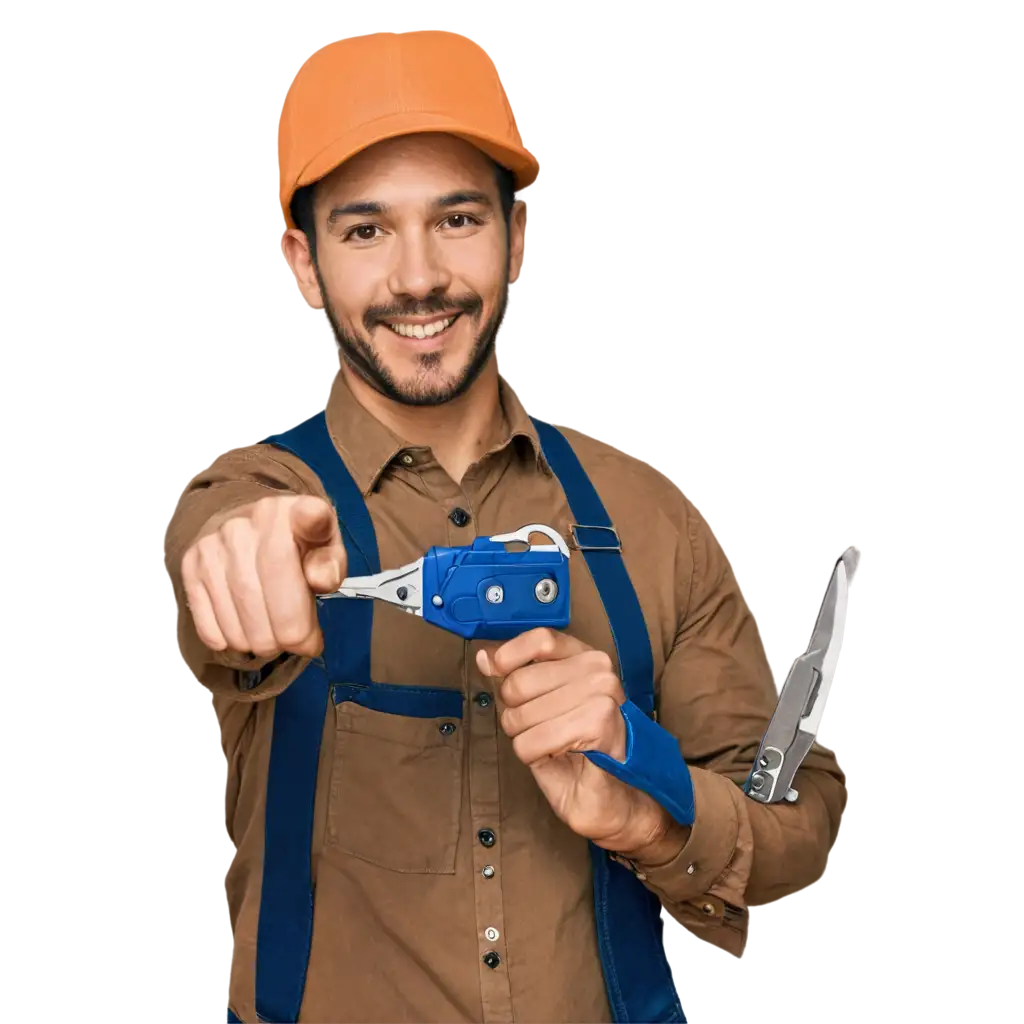 Professional-Handyman-with-Slot-Key-and-Pliers-HighQuality-PNG-Image-for-Versatile-Applications