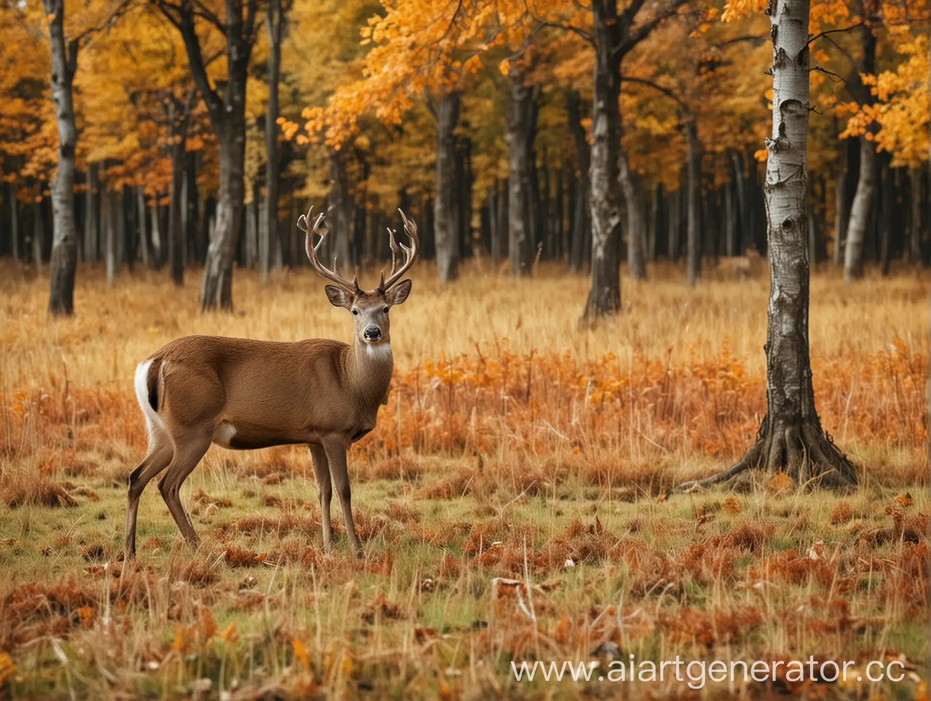 Majestic-Deer-in-Autumn-Forest