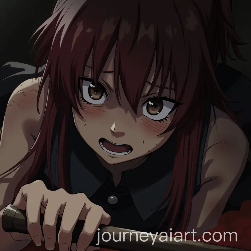 Ragna-Wounded-and-Kneeling-Reaching-for-Her-Hammer