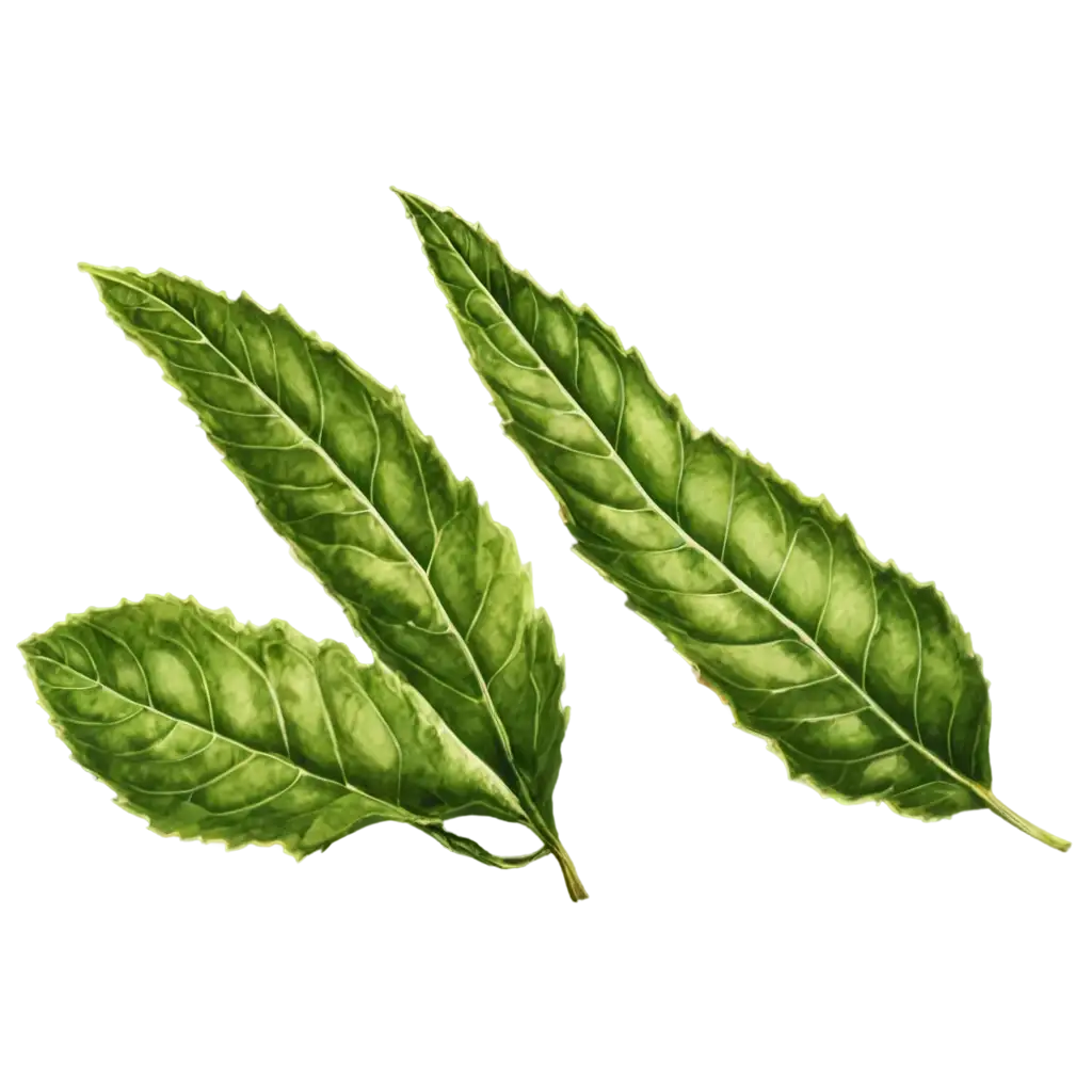 Coffee-Leaf-Illustration-PNG-Capturing-Natures-Detail-in-HighQuality-Digital-Art