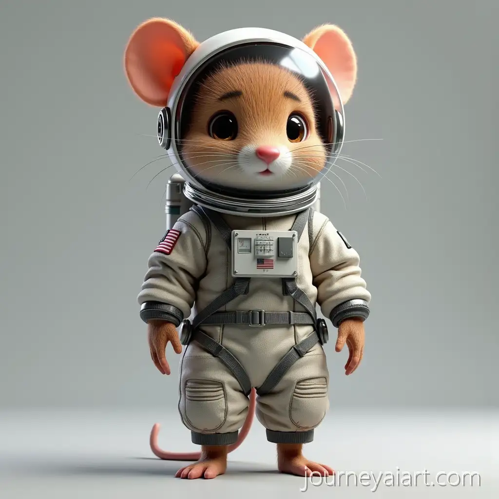 Realistic-Anthropomorphic-Mouse-Astronaut-in-HighTech-Spacesuit