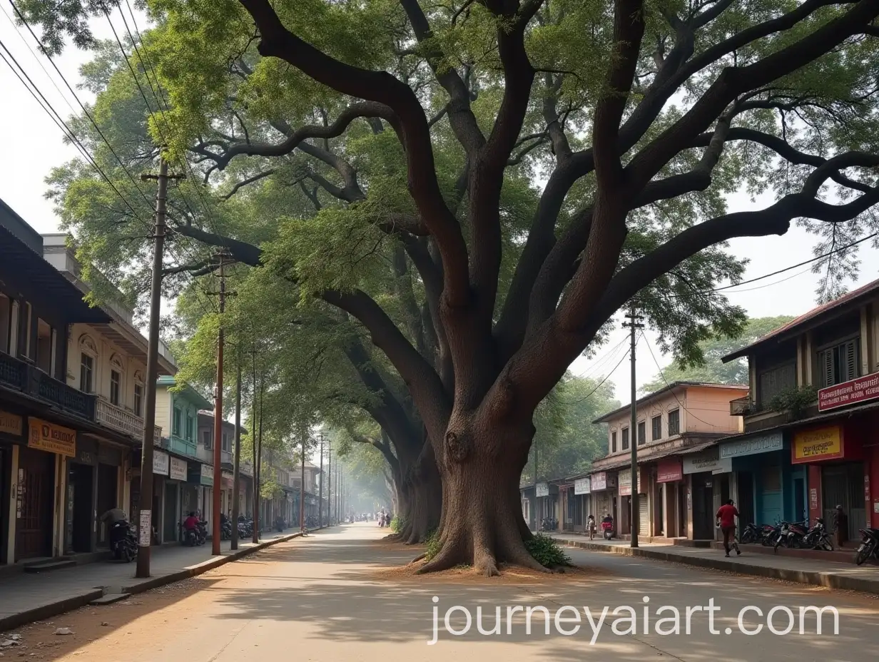 Old-Banyan-Tree-on-a-1930s-Pune-Street-in-Daytime
