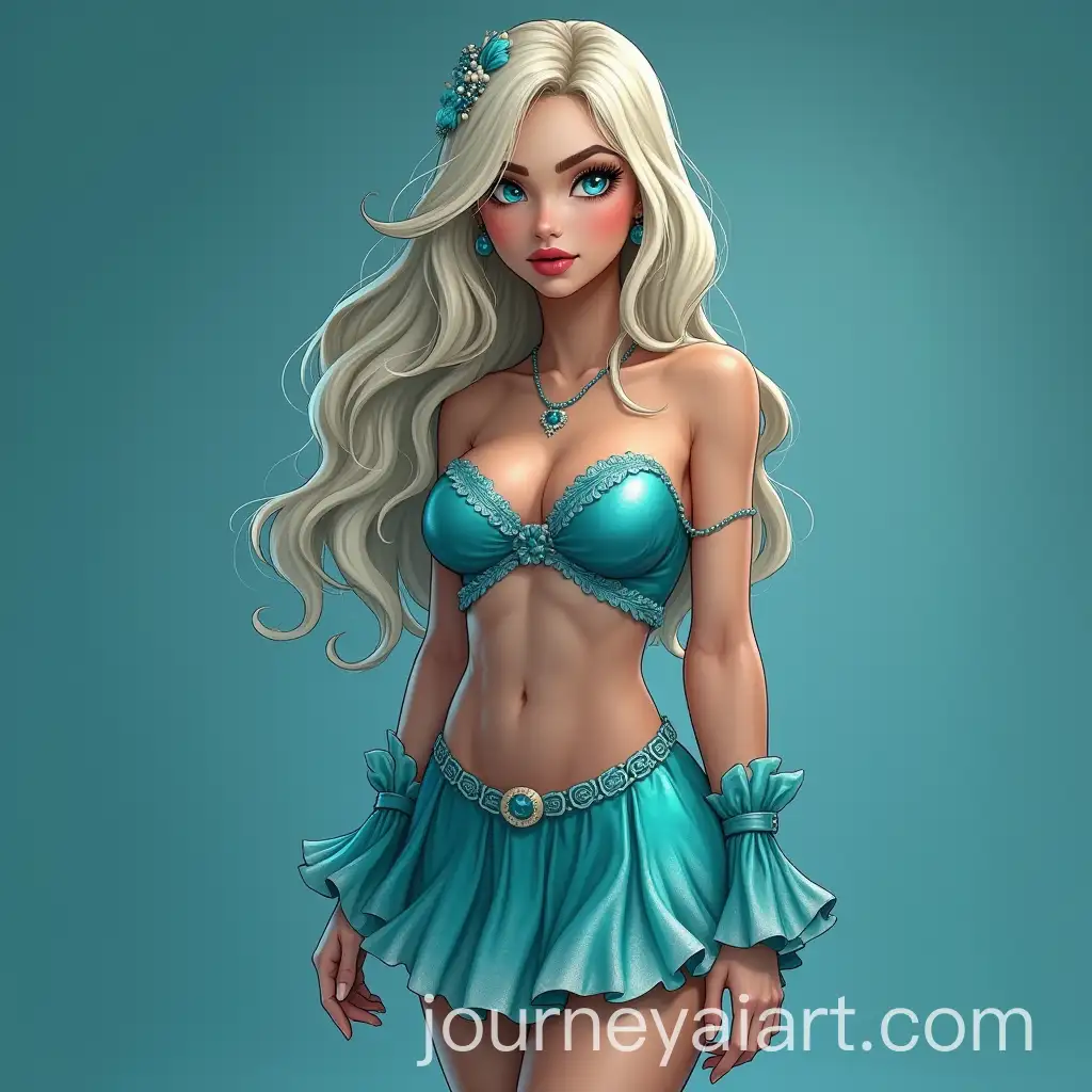 Female-WaterThemed-Superhero-with-Long-Brown-Hair-and-Skirt
