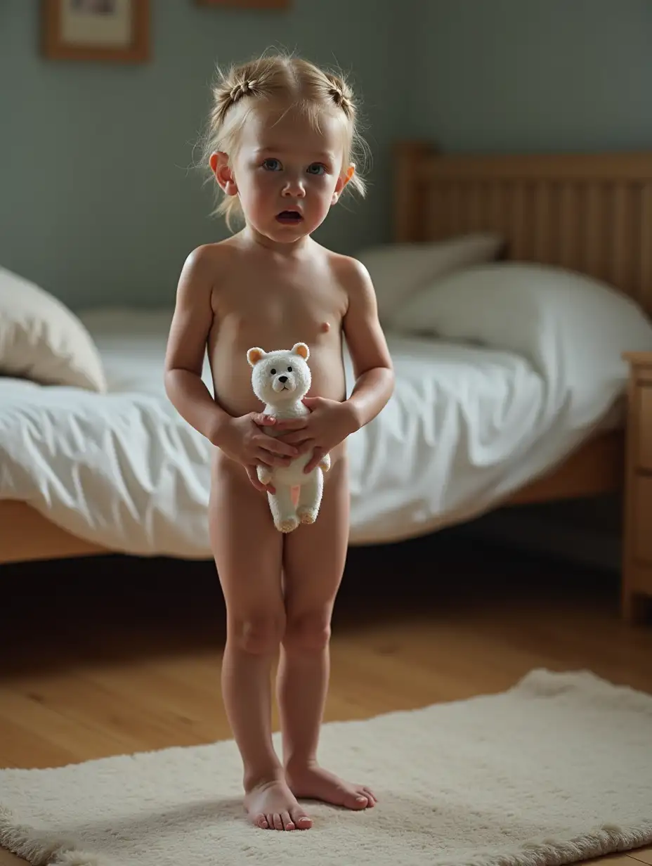 Terrified-Skinny-Swedish-Girl-Holding-Stuffed-Animal-in-Playroom