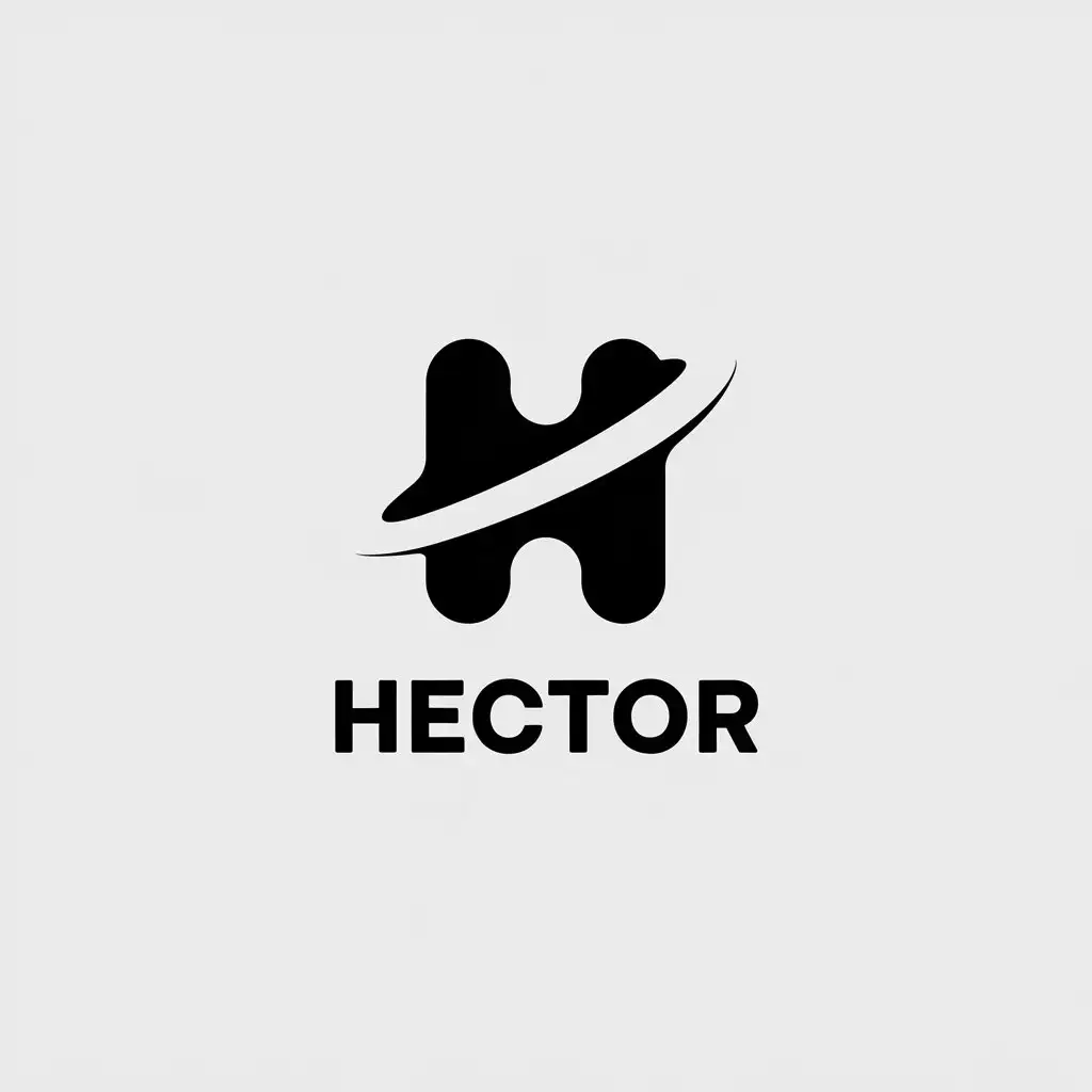 a vector logo design,with the text "Hector", main symbol:English,Minimalistic,be used in Internet industry,clear background