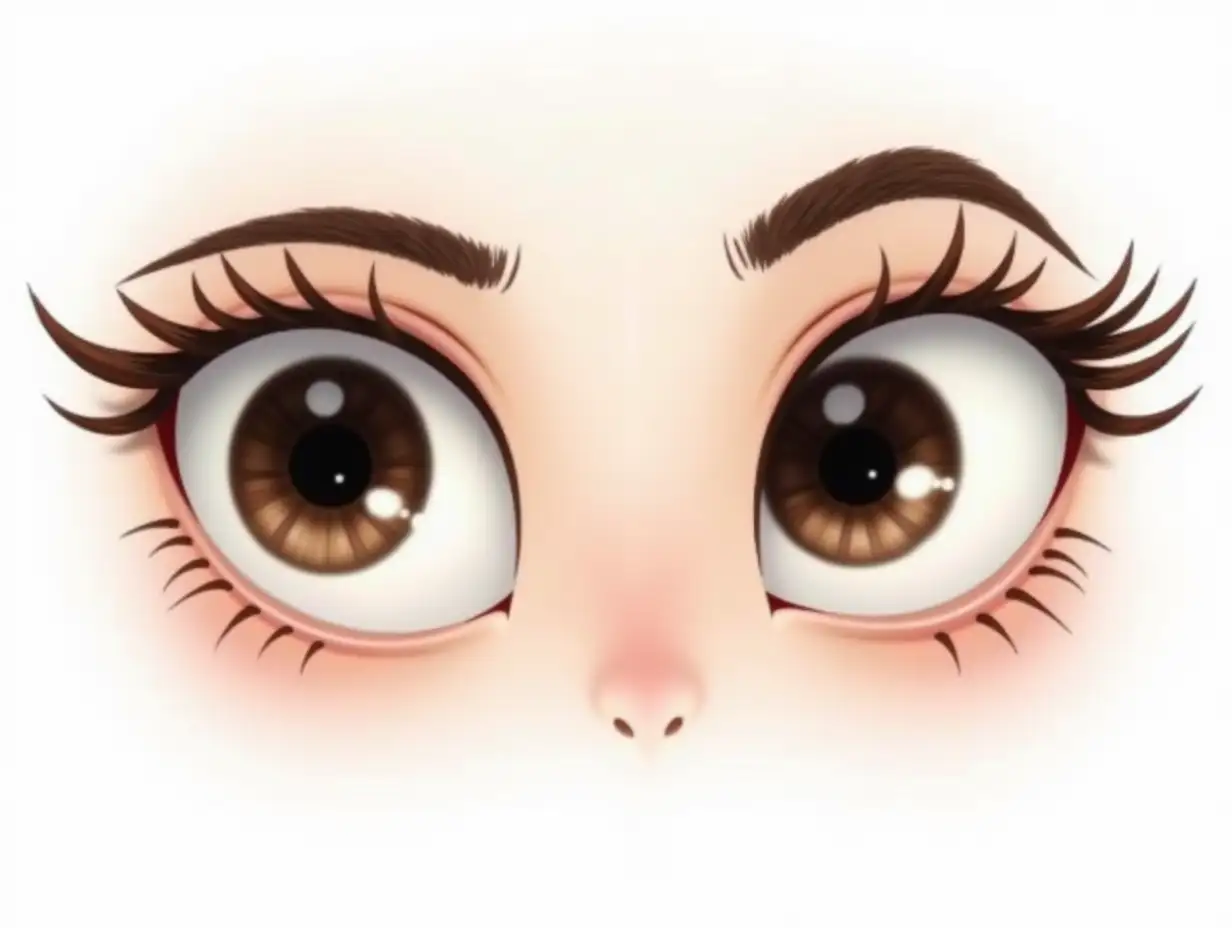 Cartoon eyes png, retro illustration, transparent background