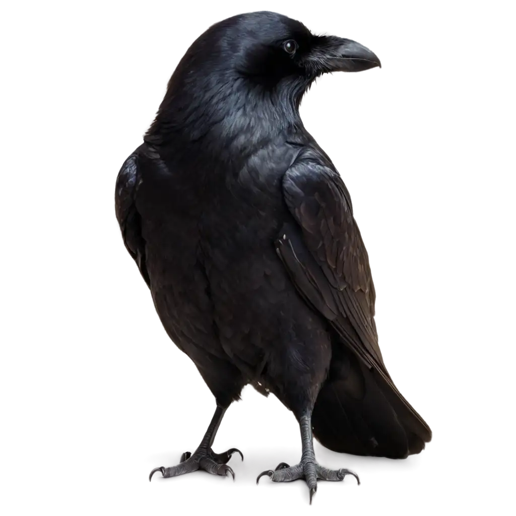 Stunning-PNG-Image-of-a-Crow-Looking-Back-Perfect-for-Creative-Projects