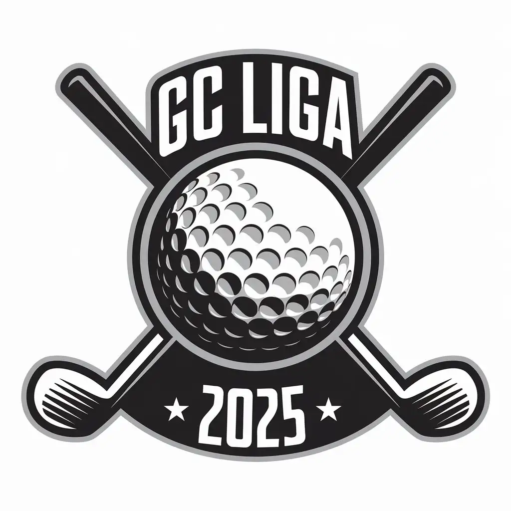 LOGO Design for GCD LIGA 2025 Golfball Theme for Sports Fitness Industry