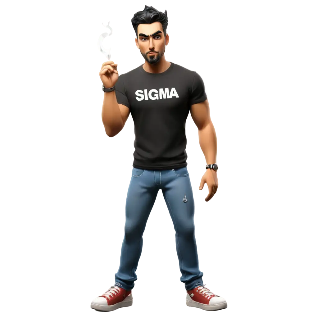 Sigma-Male-Smoker-Tshirt-Band-Metal-Animation-PNG-Image-for-Stylish-Designs