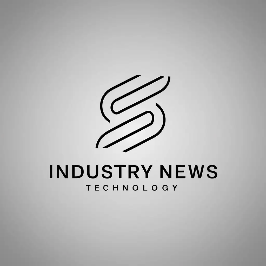 a logo design,with the text "industry news", main symbol:S,Minimalistic,be used in Technology industry,clear background