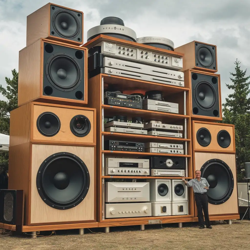 Giant-Stereo-HiFi-Towering-Over-Urban-Landscape