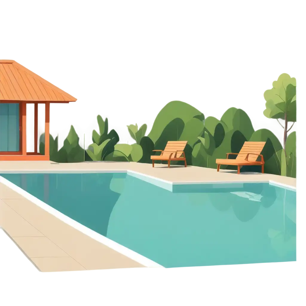 HighQuality-PNG-Swimming-Pool-Illustration-Simple-Flat-Design-for-8K-Wallpaper