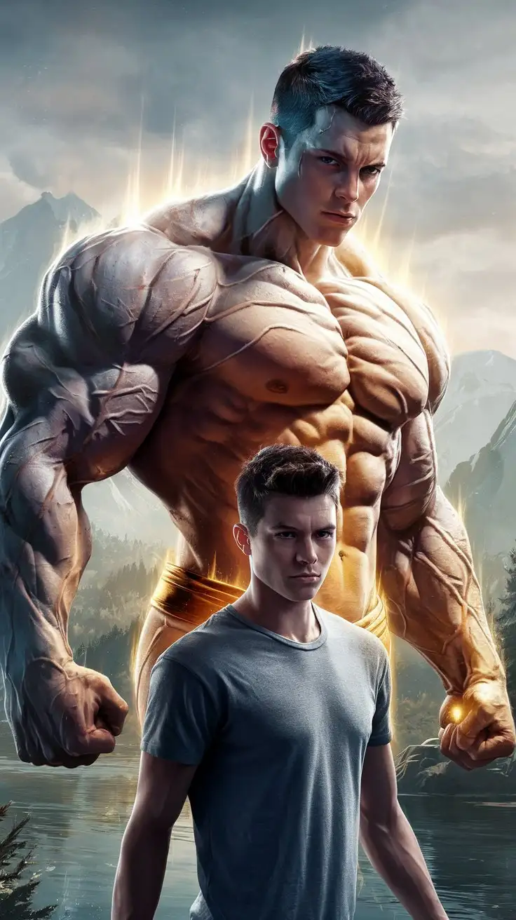 Teenage-Superhero-Transformed-into-Zeus-with-Luminous-Golden-Power