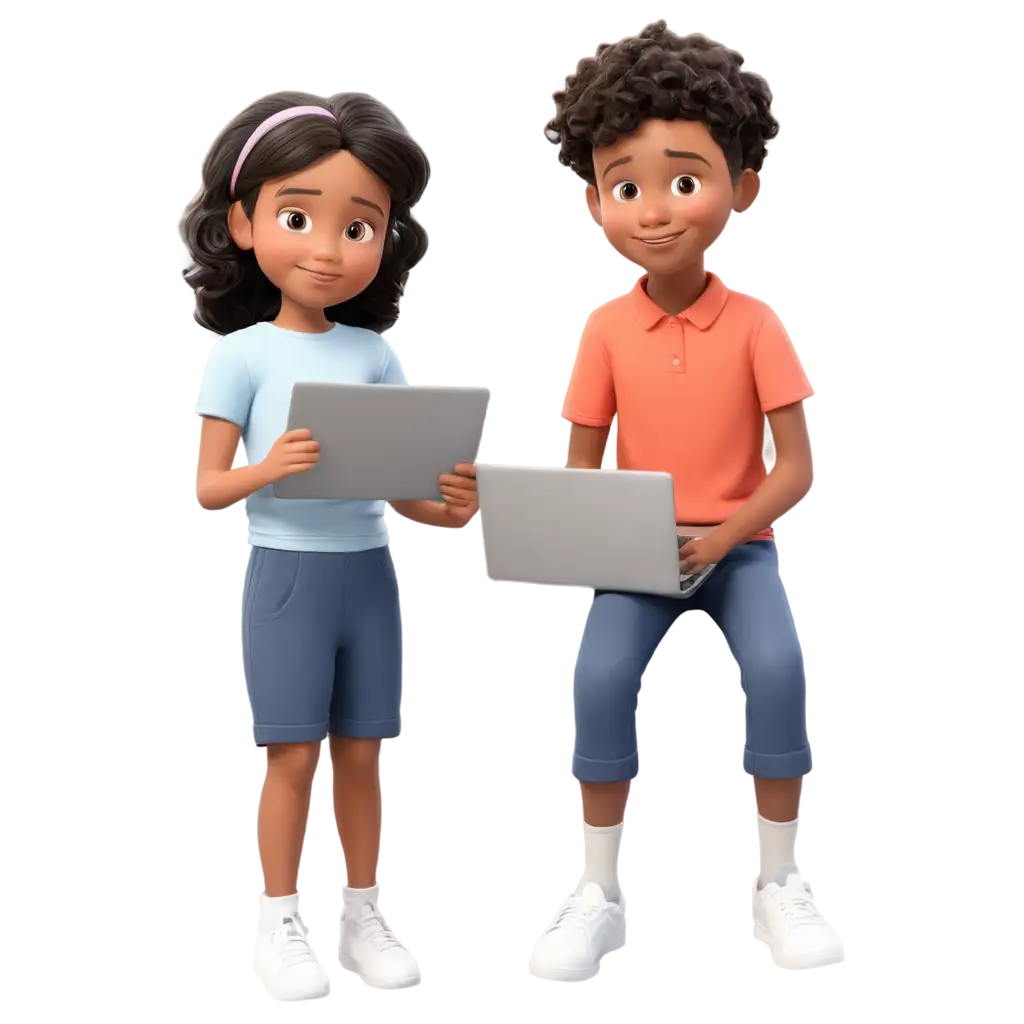 HighQuality-PNG-Illustration-of-a-Girl-and-Boy-Learning-with-Laptops