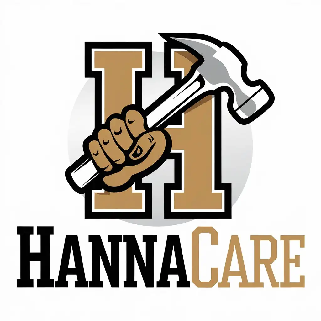 LOGO-Design-For-HannaCare-Gold-Black-with-Bolded-Text-and-Elegant-H-Symbol