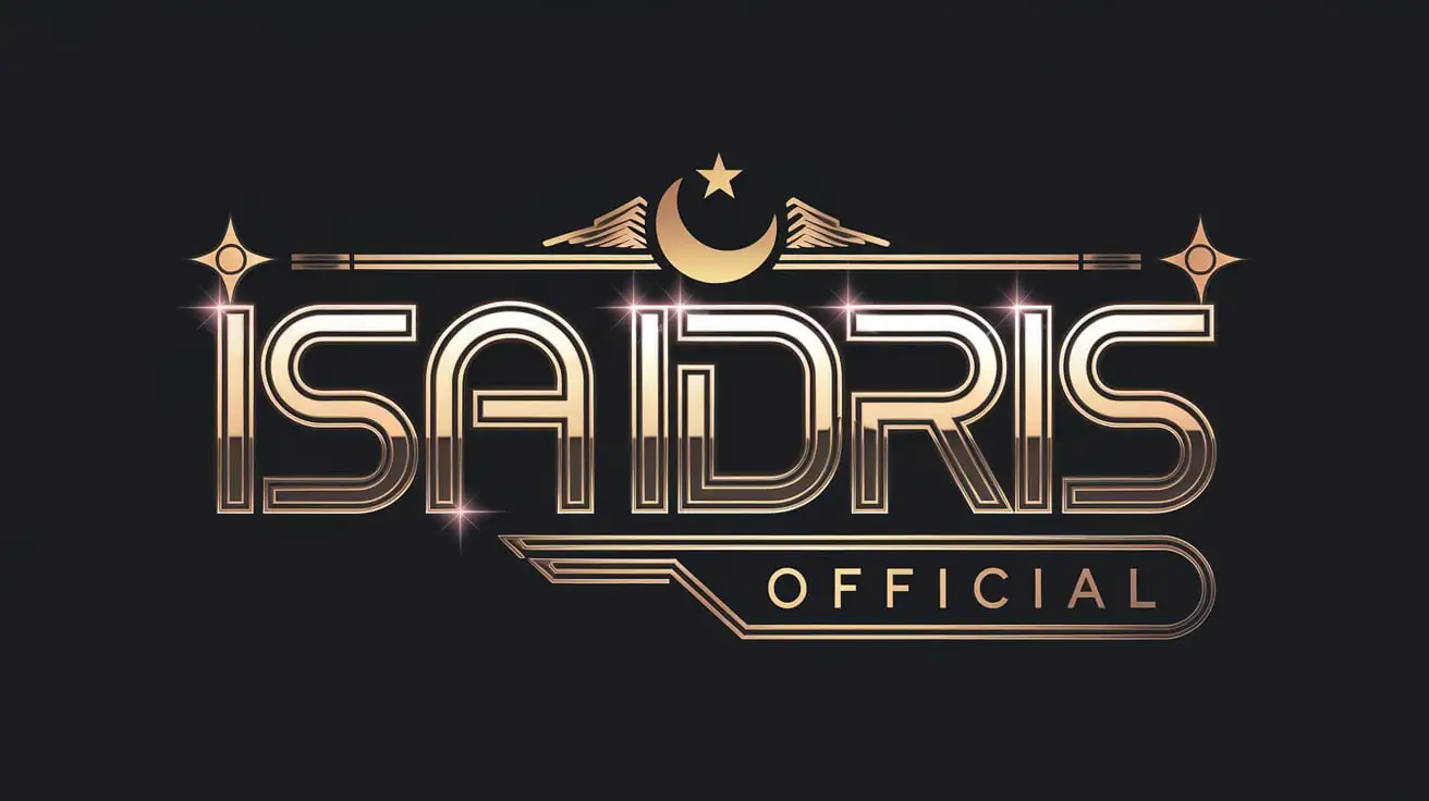 Modern Islamic YouTube Channel Logo Design ISA IDRIS Official