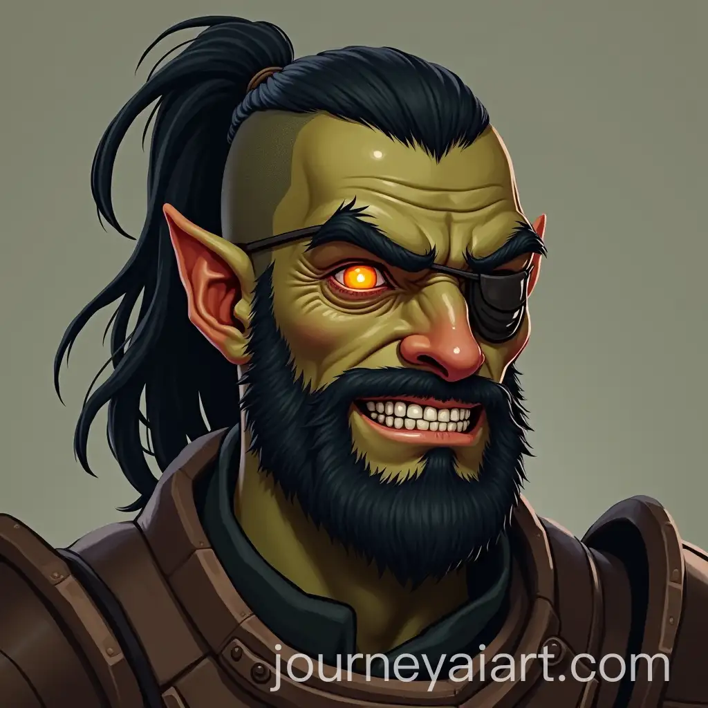 Young-Orc-Warrior-with-Glowing-Orange-Eye-and-Eyepatch-in-Dark-Armor