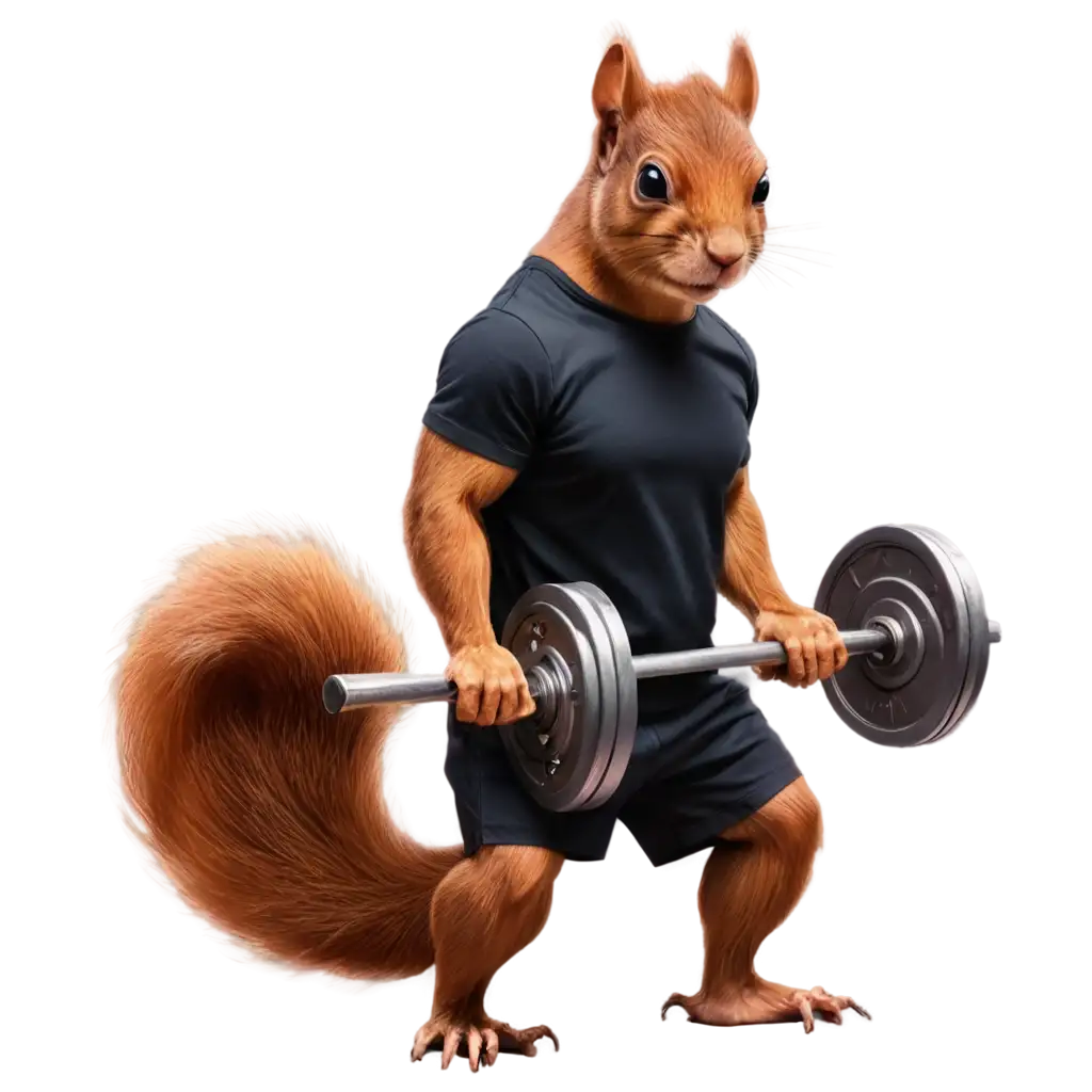 Muscular-Squirrel-PNG-Image-Lifting-Heavy-Weights-in-Gym-Attire