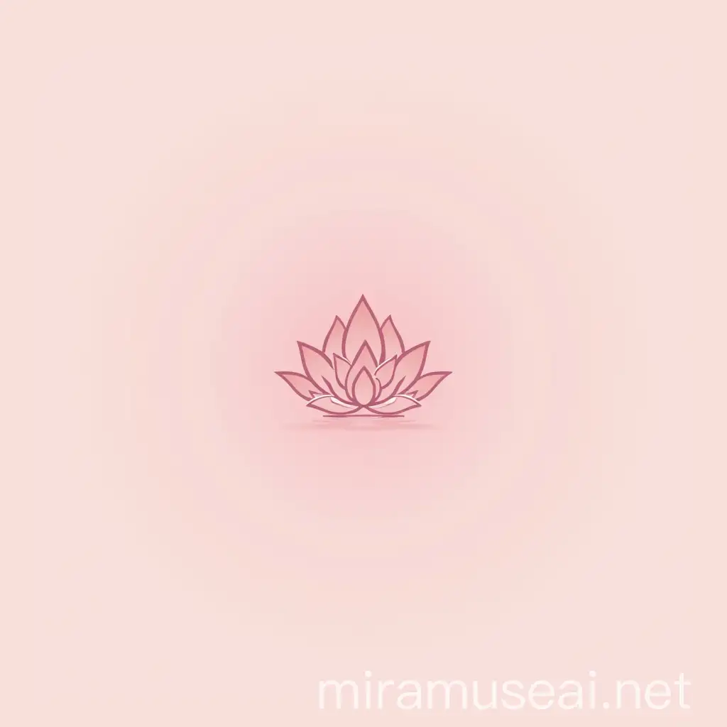 Soothing Spa Oasis Tranquil Pink Logo Design