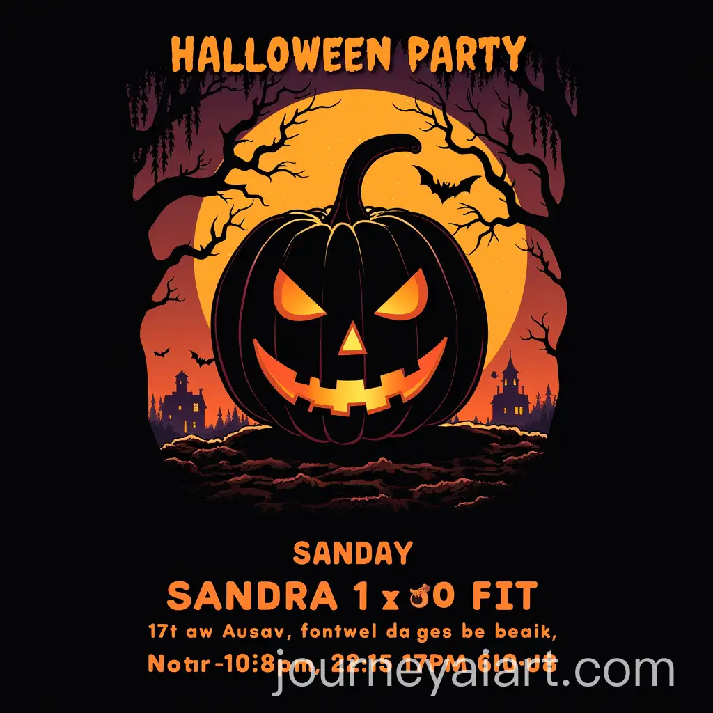 Spooky-Halloween-Party-Poster-Featuring-DJ-and-Secret-Location