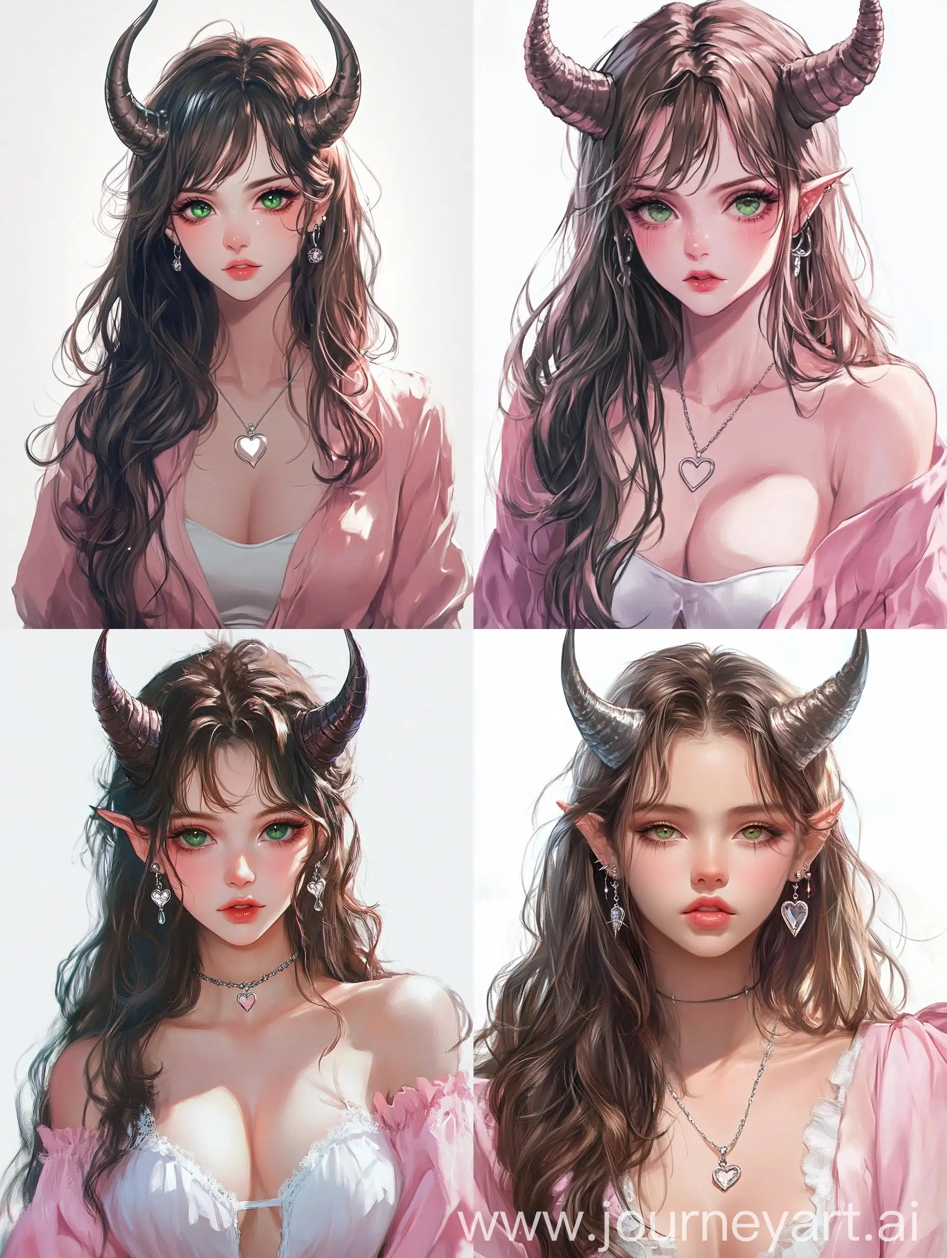 Beautiful-Demon-Girl-with-Green-Eyes-and-Horns-Portrait