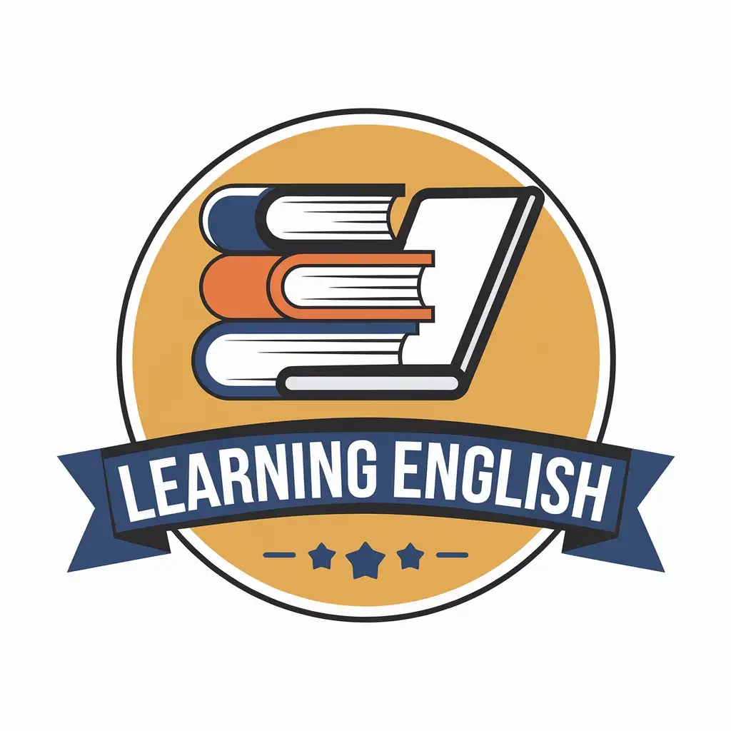 LOGO-Design-for-Learning-English-Modern-Design-with-Books-and-Laptops