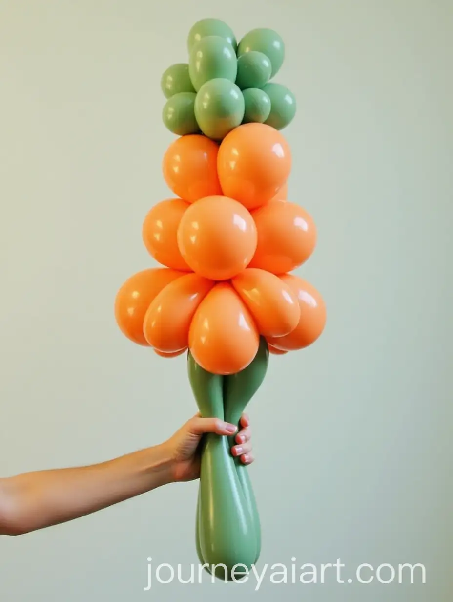 Colorful-Balloon-Twist-Pineapple-Sculpture